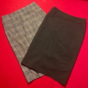 TWO Pencil Knee-length Skirts